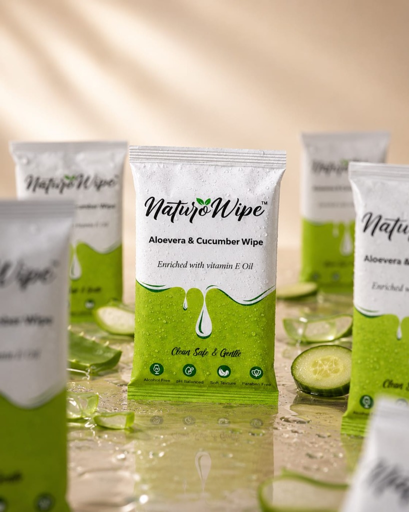 Aloe Vera & Cucumber Wipes Packaging