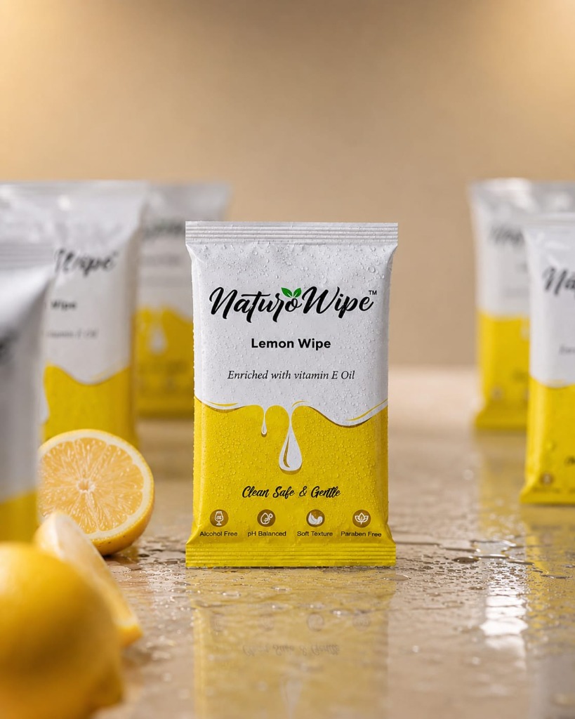 Lemon Fresh Wipes Packaging